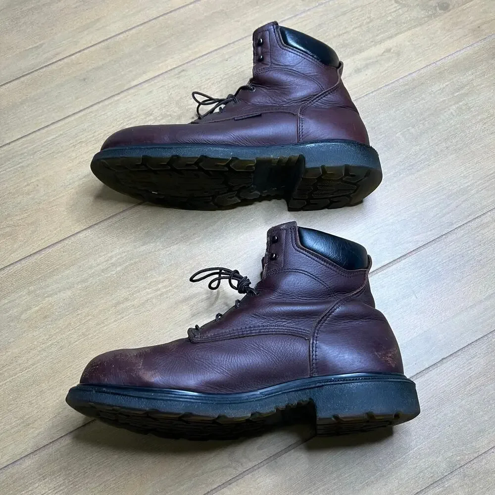 Red Wing 606 Leather Work Boots Soft Toe‎ EH USA Made Brown Men’s Size 14 E2